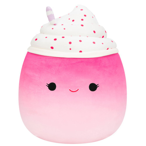 Squishmallows Original 14-Inch Cinnamon Gradient Strawberry Milkshake - Large Ultrasoft Official Jazwares Plush