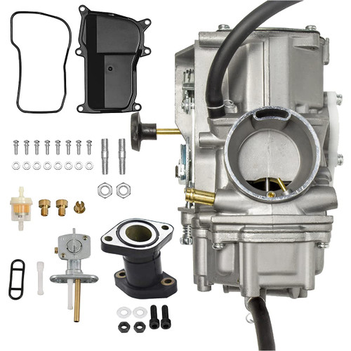 LSSM YFM350 Carburetor For Yamaha 1987-1998 Big Bear 350 1987-1995 Moto-4 350 YFM 350 1996-1998 Kodiak 400 YFM400 ATV Carb with Intake Manifold and Fuel Valve Switch, (LT-YFM350 002) LSSM YFM350 Carburetor For Yamaha 1987-1998 Big Bear 350 1987-1995 Moto-4 350 YFM 350 1996-1998 Kodiak 400 YFM400 ATV Carb with Intake Manifold and Fuel Valve Switch, (LT-YFM350 002)