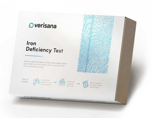 Iron Deficiency Test for Men - Determine Your ferritin Value Easily & conveniently from Home by CLIA-Certified Lab - Verisana