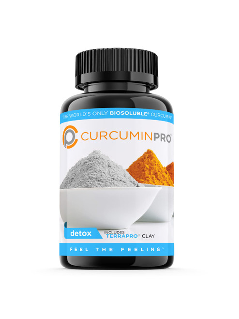 curcuminpro Detox Capsules | Organic Turmeric Supplement with BioSoluble BCD & Natural Bentonite Clay | High Absorption Vegan Curcumin Blend for Gut and Heart Wellness | 60 Count