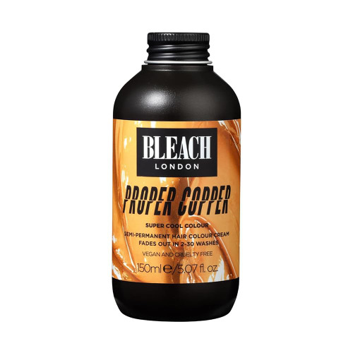 Bleach London Proper Copper Semi-Permanent Hair Colour Cream - Warm Auburn, Vegan, Cruelty Free, Vibrant Temporary Dye (150ml)