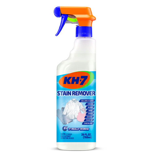 KH-7 Laundry Stain Remover, Removes All Types of Stains, Wine, Chocolate, Tomato, Grease, Makeup and More, 26 oz Spray