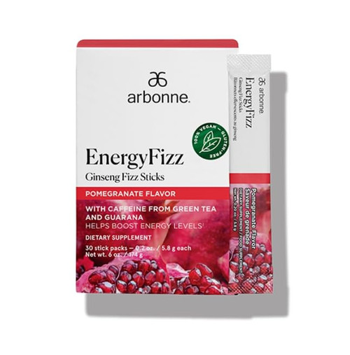 EnergyFizz Ginseng Fizz Sticks - Pomegranate Flavor 30 Sticks