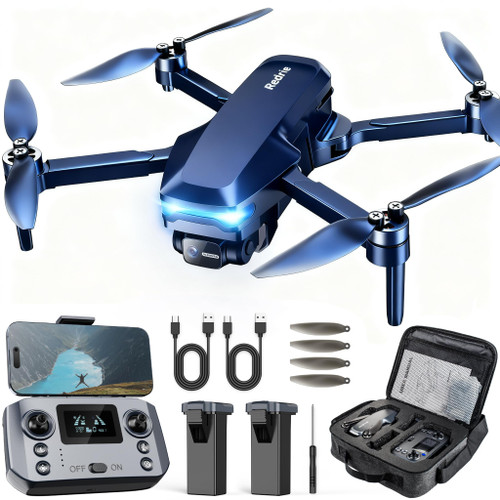Drone with Camera 4K for Adults Beginners, Drone with GPS, Brushless Motor, Auto Return, Follow Me, Tap Fly, Circle Fly,One Key Start, 45 Mins Long Flight, Under 249g