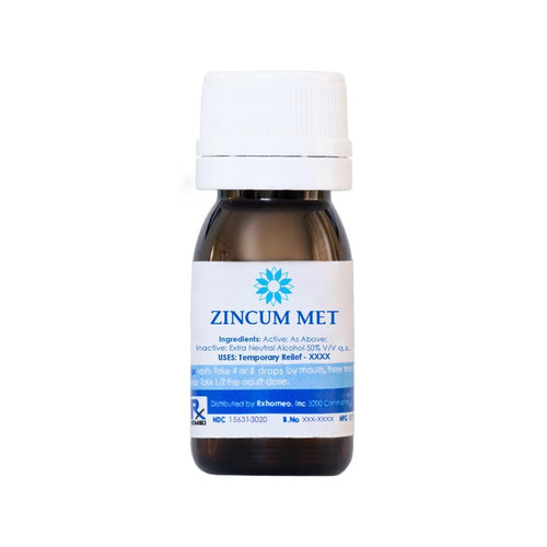 ZINCUM METALLICUM 30C - 10 ml Oral Drops - Homeopathic Remedy