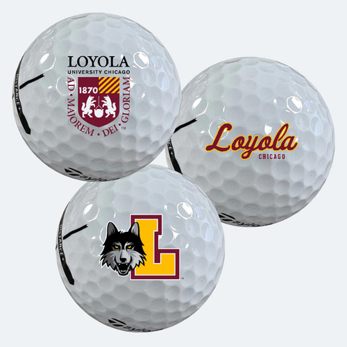 Taylormade Distance+ Golf Balls Loyola Ramblers Edition 12-Pack (Dozen)