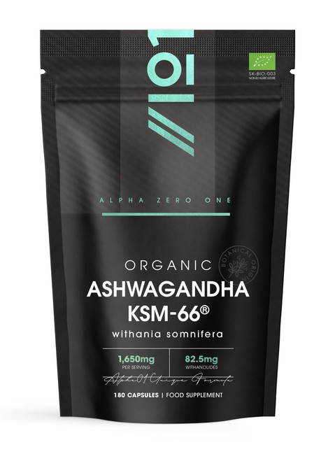 Organic Ashwagandha KSM-66® Capsules - Made with BioPerine® for Higher Bioavailability - Gluten Free, Non-GMO - 90 Vegan Caps (2 Pack)