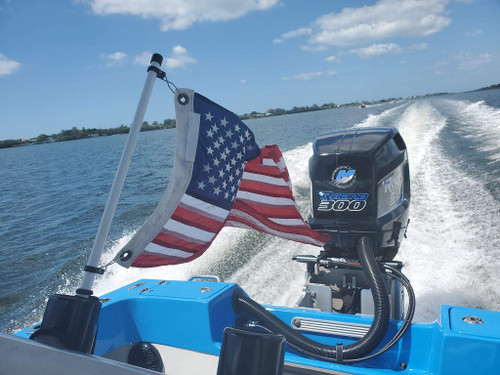 Cool Water Products The Original Rod Holder Boat Flag Pole - No Flag (2-1/2' Foot)