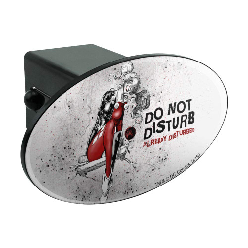 GRAPHICS & MORE Harley Quinn Already Disturbed Oval Tow Trailer Hitch Cover Plug Insert