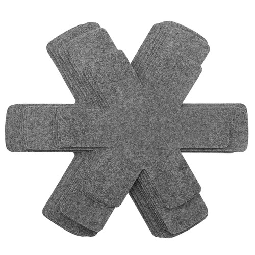 BOYAN Pot and Pan Protectors, Set of 12 and 3 Different Size, Cookware Dividers Pads/Stacking Pan Protectors/Pot Separators Pads for Protecting and Separating Pots Pans