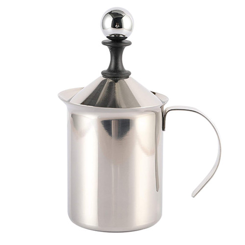 Manual Stainless Steel Whipped Cream Dispenser - Handheld DIY Whipper Maker - Perfect for Gift, With Lid