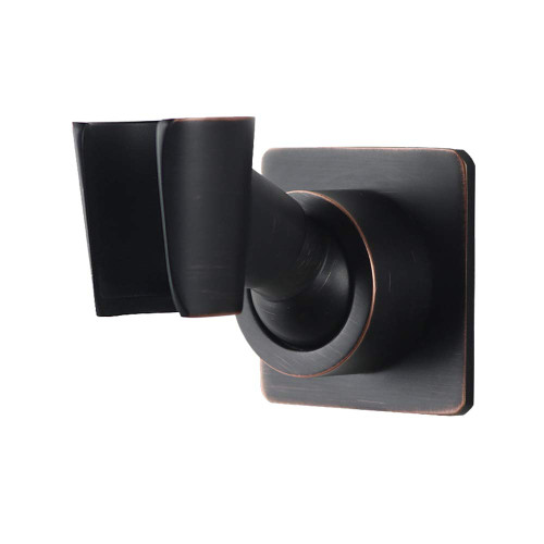 Shower Head Holder Adjustable Handheld Shower Head Bracket Adhesive Shower Wall Mount Holder Brass Shower Wand Holder Oil-Rubbed Bronze, Glue Installation