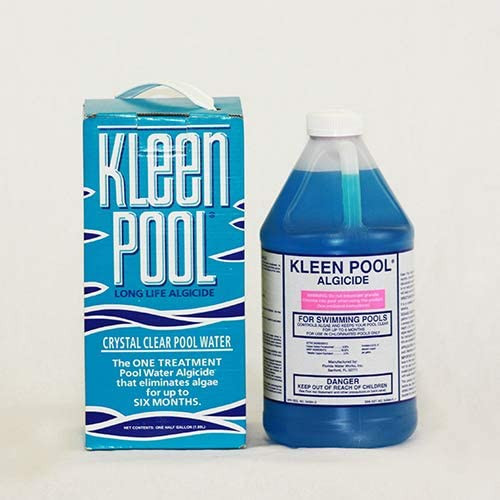 KLEEN POOL Algaecide for Swimming Pool, Algae Remover for Above Ground Pools, spas and hot tubs, Green Algae Killer for inground Pool, 64 oz algicida para Piscina
