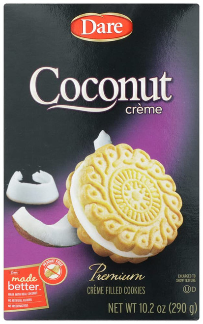 Dare Creme Cookies 10.2 ounce (pack of 2) (Coconut)
