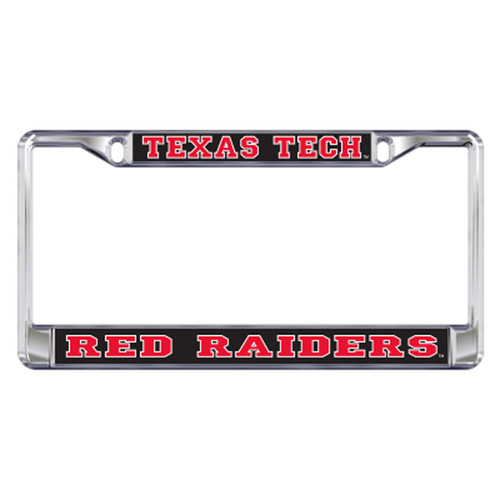 TEXAS TECH Red Raiders Chrome License Plate Tag Frame