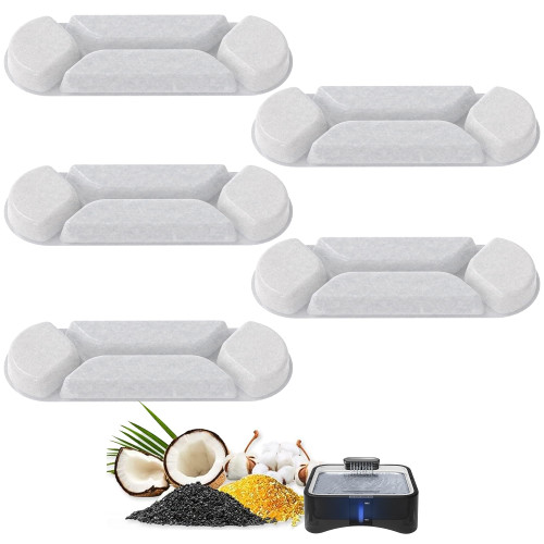 UPSKY 2.25Gal Elevated Dog Water Fountain Filter, 5 Pcs Replacement Filters, Multi-Layer Filtration System Carbon Filters Compatible with 8.5L/2.25Gal 4 Heights Adjustable Fountain UPSKY 2.25Gal Elevated Dog Water Fountain Filter, 5 Pcs Replacement Filters, Multi-Layer Filtration System Carbon Filters Compatible with 8.5L/2.25Gal 4 Heights Adjustable Fountain