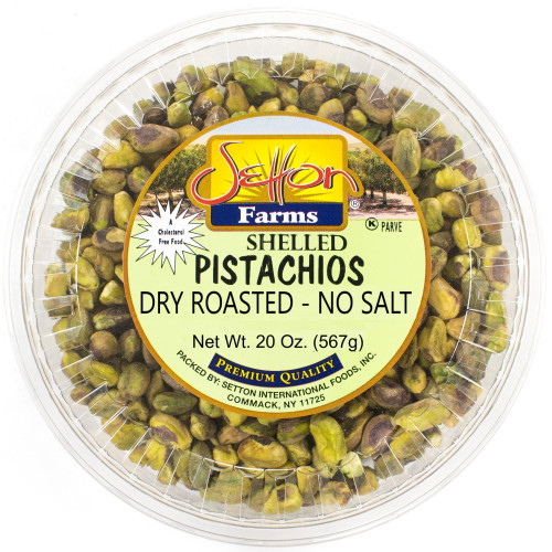 Setton Farms Shelled Pistachio Kernels, Dry Roasted No Salt, 20 Ounce (No Shells, Unsalted) (Also perfect for making Dubai Chocolate)