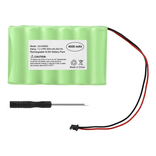TREE.NB 6PH-H-4/3A3600-S-D22 7.2V 4000mAh Ni-MH Battery for ADT DSC IMPASSA 9057 SCW9055 SCW9057 BH7236-SS 17000145 17000152 Alarm Control Panel with Flathead Screwdriver
