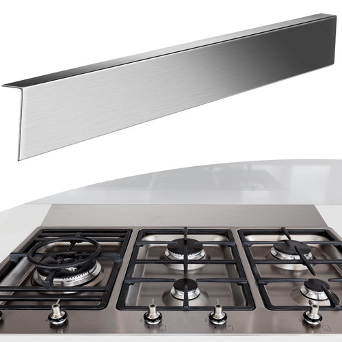 Blulu Universal Stove Gap Cover - 304 Stainless Steel Stove Gap Filler Slide-in Range Trim for Microwave Oven Cooktop Kitchen Decor, 36'' x 3'' x 1''