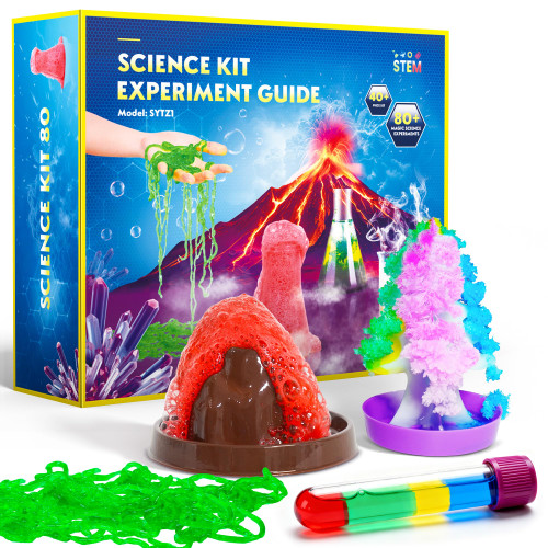 80+ Science Experiment Kit for Kids Ages 8+, Birthday Gift Ideas for Kids, STEM Learning & Educational Toys, First Science Kit for Boys Girl