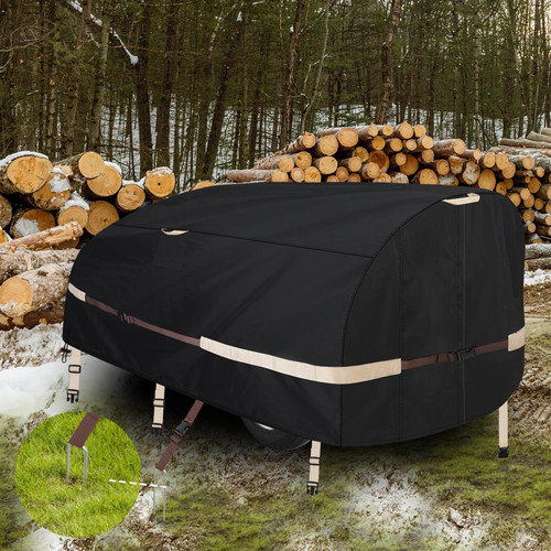 Log Splitter Cover Heavy windproof and waterproof(94"L X 49"W X 41"H) for 15-45ton Wood Splitter Cover All Weather Protection Log Splitter Accessories
