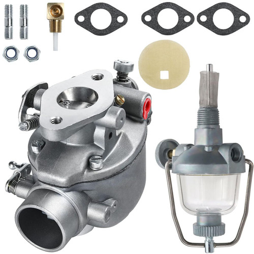 8N9510C-HD Carburetor For Ford Tractor 2N 8N 9N 1939-1952 TSX33 TSX241A TSX241B TSX241C Replaces B3NN9510A 8N9510C 9N9510A Carb with Fuel Sediment Bowl Assemble for Ford 8N 9N 2N