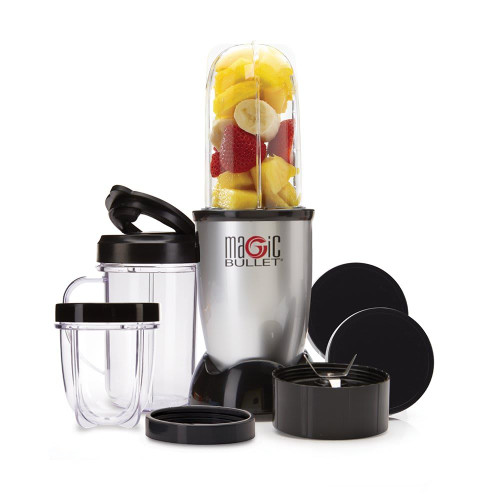 Magic Bullet 11-Piece Set, Stainless Steel, Food Blender