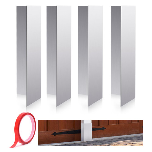 4 Pcs Garage Door Seal Guards Prevent Mice, Voles and Moles from Chewing On The Edges of The Garage Door Seals and Burrowing Into The Garage Door (GD-001)