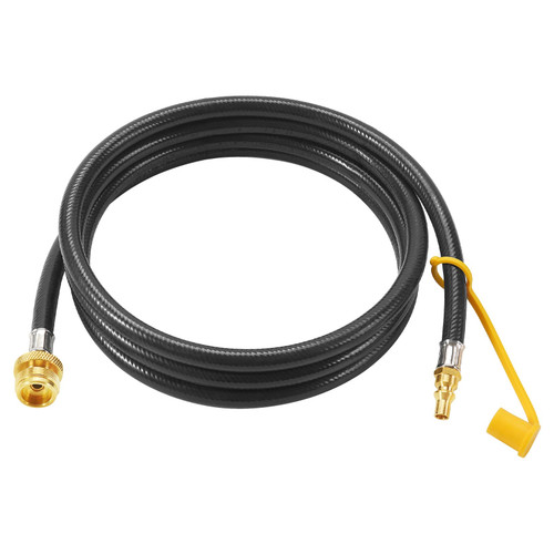 GasSaf 8FT RV Quick Connect Propane Hose, 1/4" RV Propane Hose Fits for Most LP Gas Equipment and Portable Grill