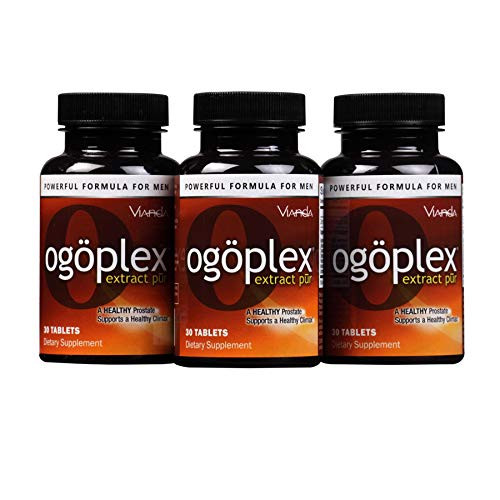 Ogoplex® | Men's Prostate Support Health Supplement with Graminex® Swedish Flower Pollen, Saw Palmetto, Phytosterols & Lycopene - 1 A Day - 30 Tablets (3 Pack)