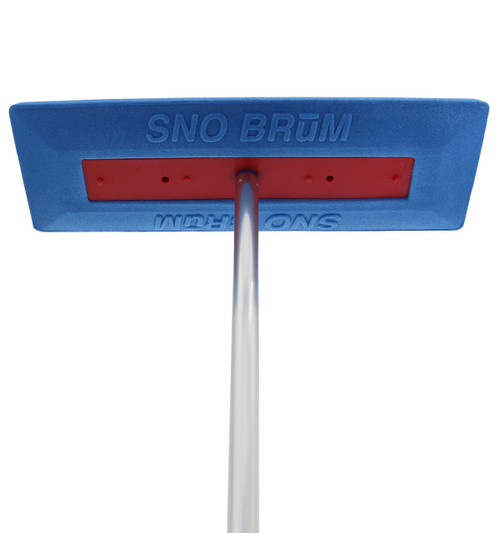 SNOBRUM - Snow Remover for Cars and Trucks - 28 to 63 Inch Automotive Snow Brush with Foam Head and 4 Piece Handle - Push-Broom Design - No-Scratch Snow Removal - 1 Pack
