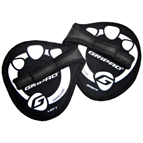 Gripad Workout Grips (Black) - The Alternative to Weight Lifting Gloves, Gym Workouts, WOD, Weightlifting & Fitness– Neoprene Padded Workout Hand Grips Against Calluses, Blisters, & Sweaty Hands