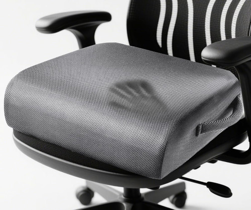 MINUPWELL 6" Extra Thick Office Chair Cushion, 2 Layers Adult Booster Seat Cushion, Thick Wheelchair Cushions, Thick Adult Booster seat Chair Cushion for Car Seat, Airplane - 18x16x6in - 100% Foam