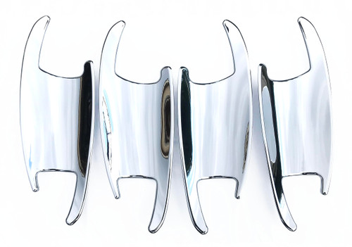 UNICUS Chrome Door Handle Recess Insert Cups 4X Compatible with Mercedes W221 S Class AMG 2006 to 2013
