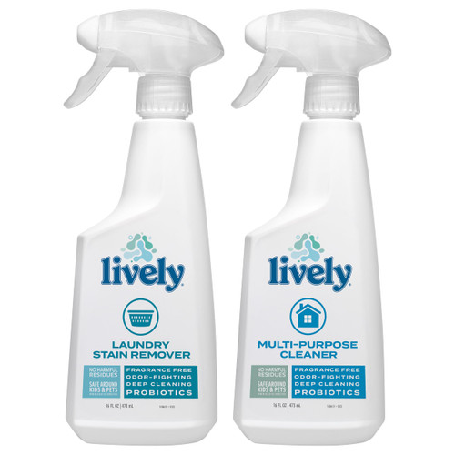 Lively Home Cleaning & Stain Removal Bundle – Multi-Purpose Cleaner and Laundry Stain Remover