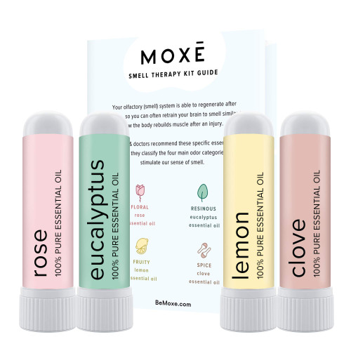 MOXĒ Smell Training Kit, Made in USA, 4 Essential Oils, Olfactory Regeneration, Helps Restore Sense of Smell, Natural Therapy for Smell Loss (Phase 1)