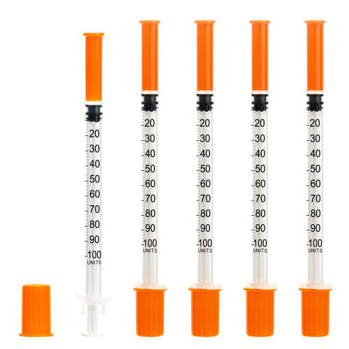 1ml/cc 31G 1/4 Inch Syringes, Disposable Syringe, Individual Wrapped, 20 Pack