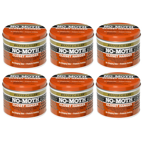 Reefer Galler NO Moth Closet Hanger - Kills Clothes Moths, Carpet Beetles, Eggs & Larvae, 6 Pack Reefer Galler NO Moth Closet Hanger - Kills Clothes Moths, Carpet Beetles, Eggs & Larvae, 6 Pack