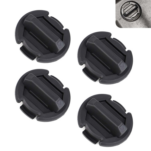 Bawkars 4 PCS Floor Drain Plug, Polaris General Twist Drain Plug Trap Seal, Compatible with Polaris RZR XP 1000 RZR 900/S Turbo General 1000, Replace #8414694 5414694 (Black)