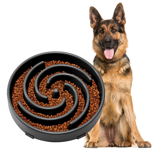 JASGOOD Slow Feeder Bowl for Large Dogs, Anti-Gulping, Prevents Bloat & Choking