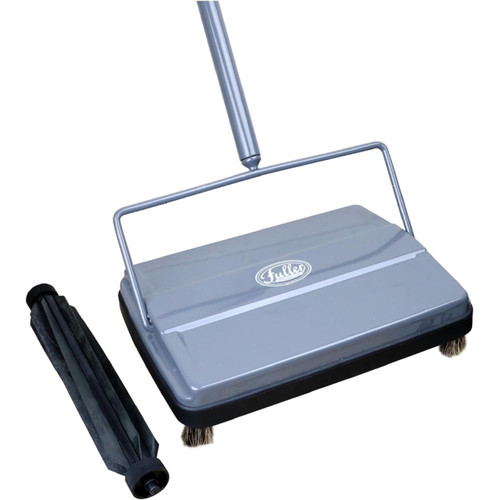 Fuller Brush Electrostatic Carpet & Floor Sweeper with Additional Rubber Rotor - 9" Cleaning Path - Lightweight - Ideal for Crumby & Wet Messes - Works On Carpets & Hard Floor Surfaces (Gray) Fuller Brush Electrostatic Carpet & Floor Sweeper with Additional Rubber Rotor - 9" Cleaning Path - Lightweight - Ideal for Crumby & Wet Messes - Works On Carpets & Hard Floor Surfaces (Gray)