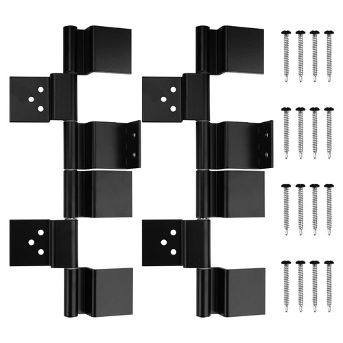 Trailer Rv Door Hinges Replacement Parts 198295 Hinge Assembly (Black) - Upgrade RV Entry Door 2 Pack