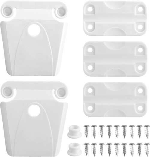 PICEBOM Cooler Hinge and Latch and Screws Kit, High Strength Cooler Latch Replacement Parts. Ice Chest Plastic Hinges, Latch Posts, and Screws. for Ice Cooler.
