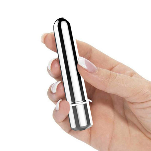 Opertam Cordless Handheld Mini Massager for Face, Finger, Neck, Shoulder, Electric Back Massage, Massage Stick Tool for Relaxion (Sliver)