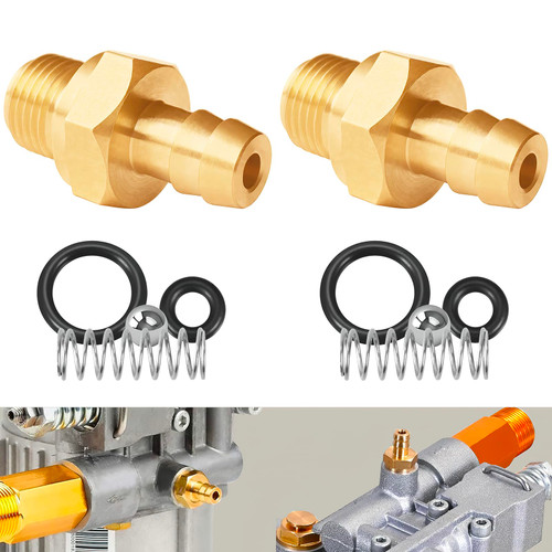 7104228 Pressure Washer Chemical Soap Injector Kit Fits for Briggs & Stratton, Homelite, Ryobi & Husky Replaces 190593GS 190635GS & 203640GS (2 Set)