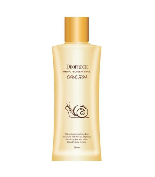 Hydro Recovery Snail Emulsion – Korean Skin Care Moisturizer with Allantoin, Mucin, and Collagen for Deep Hydration and Skin Elasticity