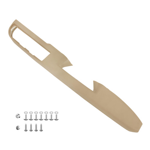 KAIRAY 80994 Front Right Passenger Side Armrest, Door Panel Compatible with Chevy Silverado Avalanche Suburban GMC Sierra Yukon 2010-2014, Door Release Handle Above Armrest 27 in, Tan GM# 84127280