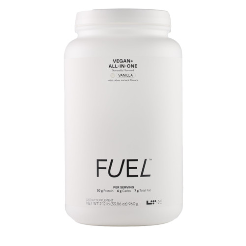 LTH Fuel Vegan & All-in-One - Trusted by Life Time Members - 30g Protein - Plant-Based Protein Meal Replacement - Vitamins, Minerals, Digestive Enzymes & Probiotics - Vanilla, 20 Servings