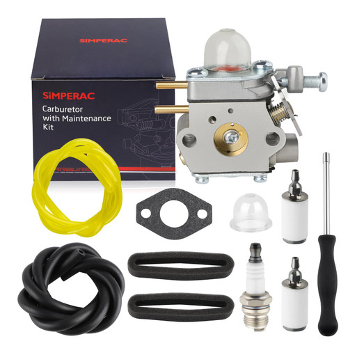 SIMPERAC Carburetor for Craftsman 25CC Weed Eater WS210 WS2200 WC2200 WC210 CMXGTAMD25CC CMXGTAMD25SC HT110 HT2200 SE2200 2 Cycle Trimmer Parts P210 P2100 Pole Saw