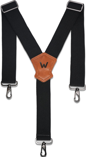 WELKINLAND Y-Back Elastic Suspenders, Heavy-Duty Mens Suspenders For Jeans, 2"-Wide Work Suspender W/Rugged Hooks, Suspender For Men Heavy Duty Hooks Belt Loop